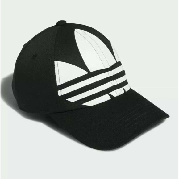 New ADIDAS Dad Hat Black White TREFOIL Logo Cap - Picture 5 of 7